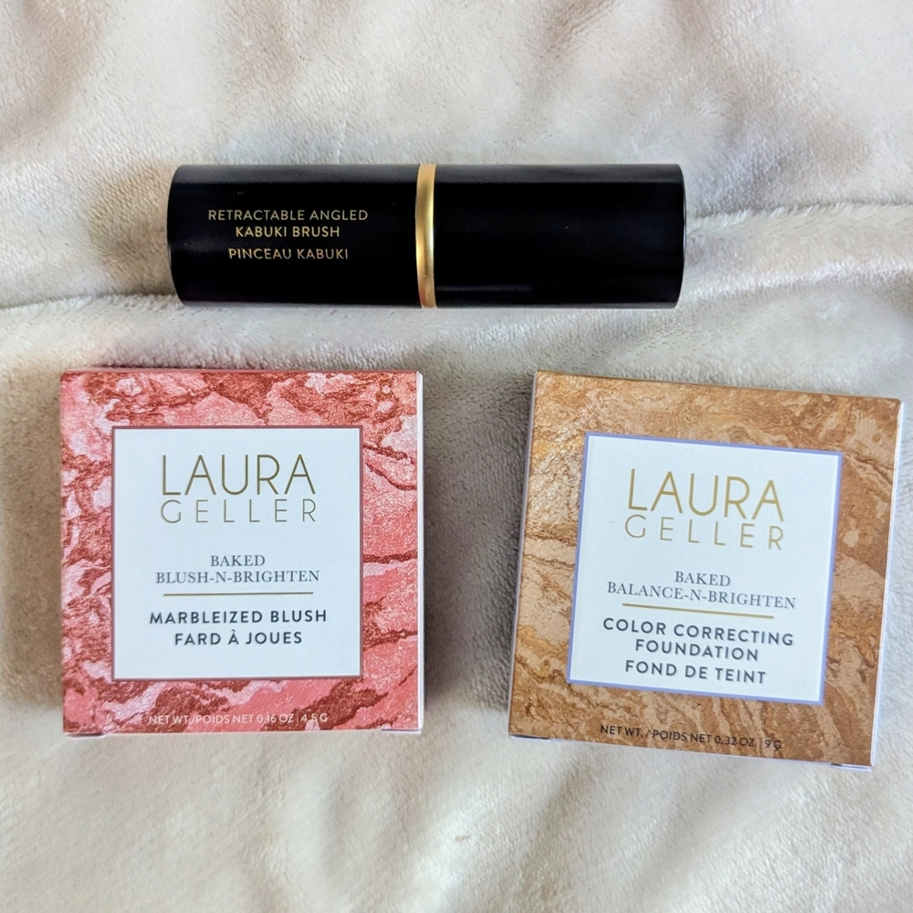 Laura Geller Baked Blush and Foundation Set - Pink and Tan